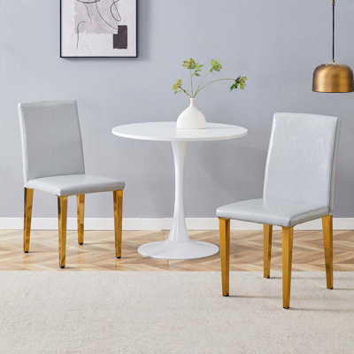 Chaises de salle à manger en lin