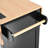 55.7'' Large Kitchen Island With 2 Drop Leaf,, Rolling Kitchen Cart On 5 Wheels With Power Outlet, Folding Storage Dining Table With Spice & Towel Rack , 3 Drawers, For Kitchen, Dining Room-1466153789