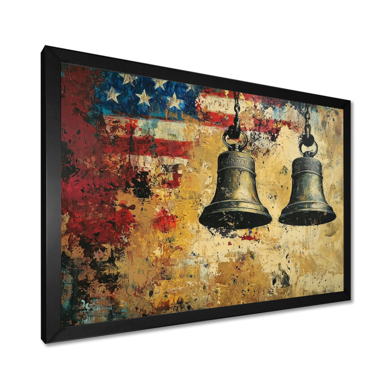 Lachan - Patriotiste américain, art mural, Reproduction encadrée d'une seule photo, H 30 po x l 40 po, Noir