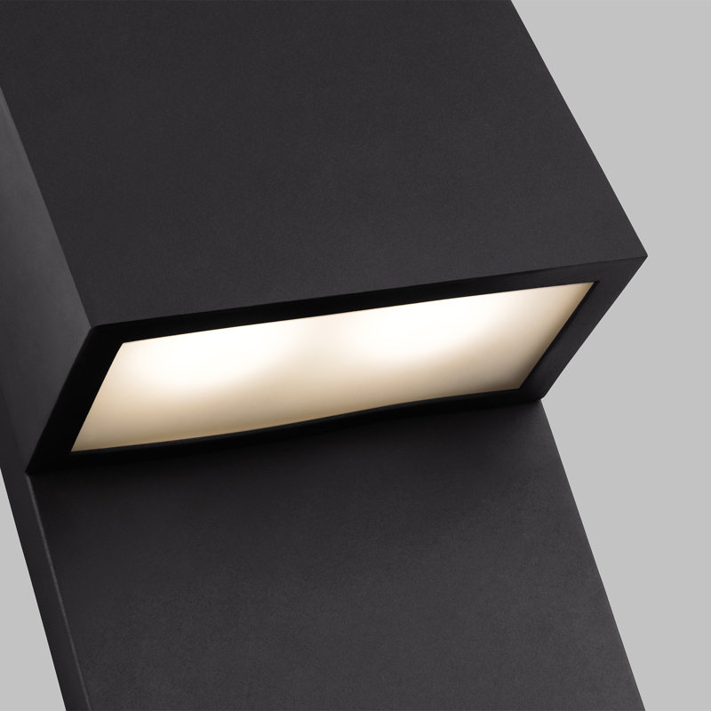 Canto LED Wall Light, Black, 25" H x 10" W x 6.38" D