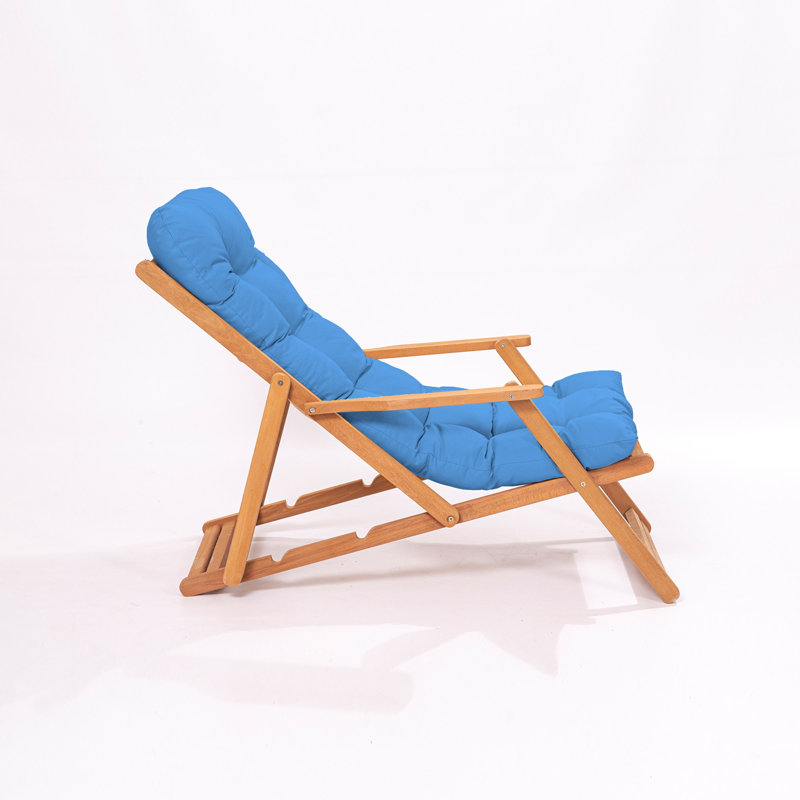 Phillippi Folding Deck Chair, Blue
