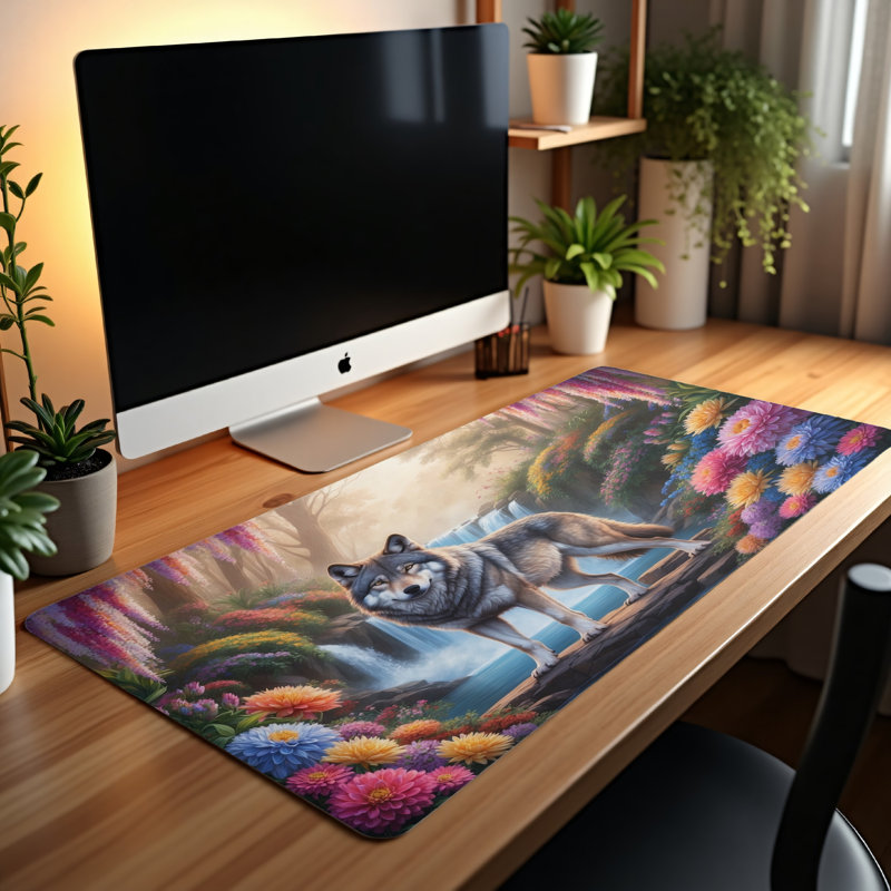 Polyester Desk Pad, 14.4x12.1