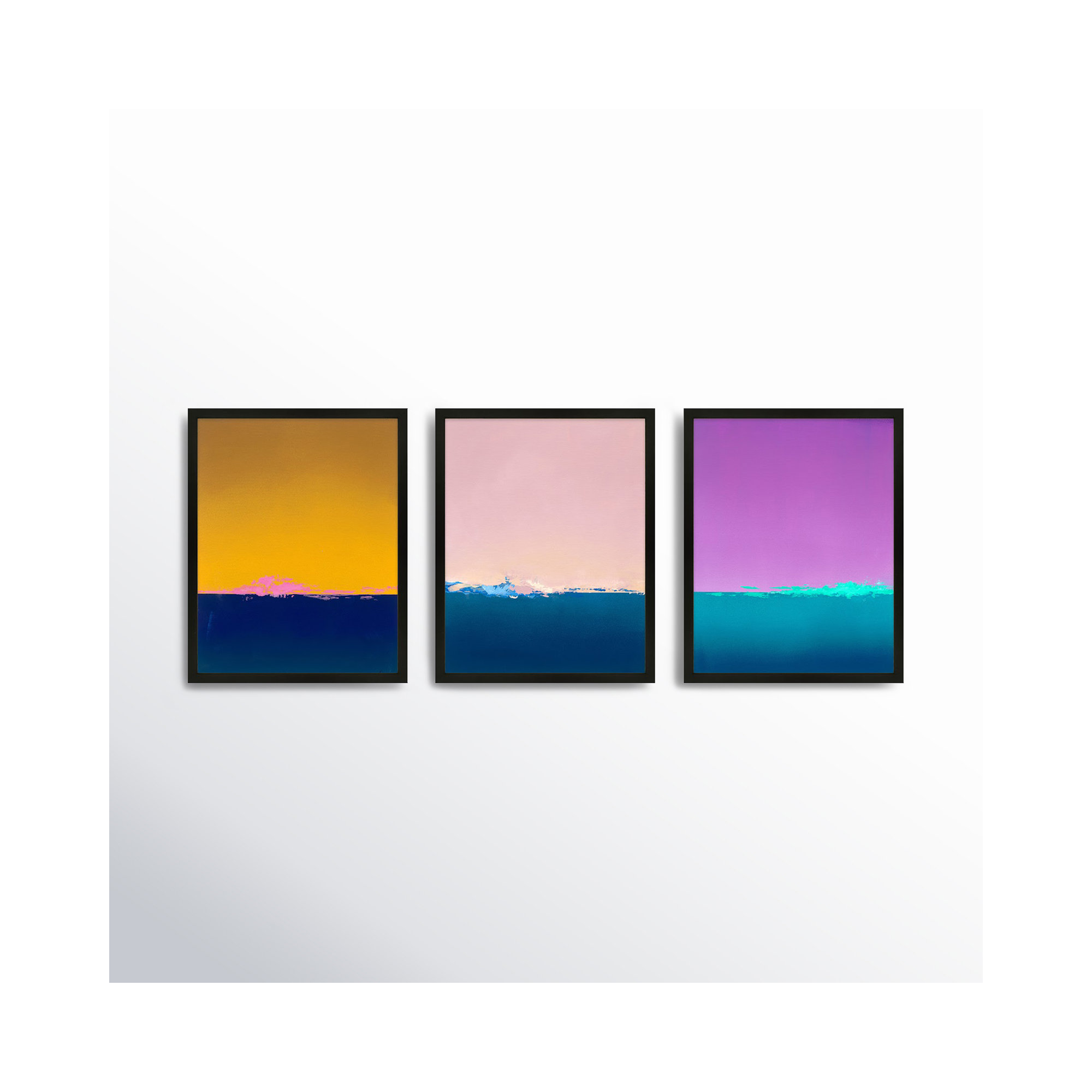 Horizon by Lee Lessem, Black, 38" H x 30" W x 1.25" D