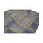 Abstract Area Rug in Light Blue