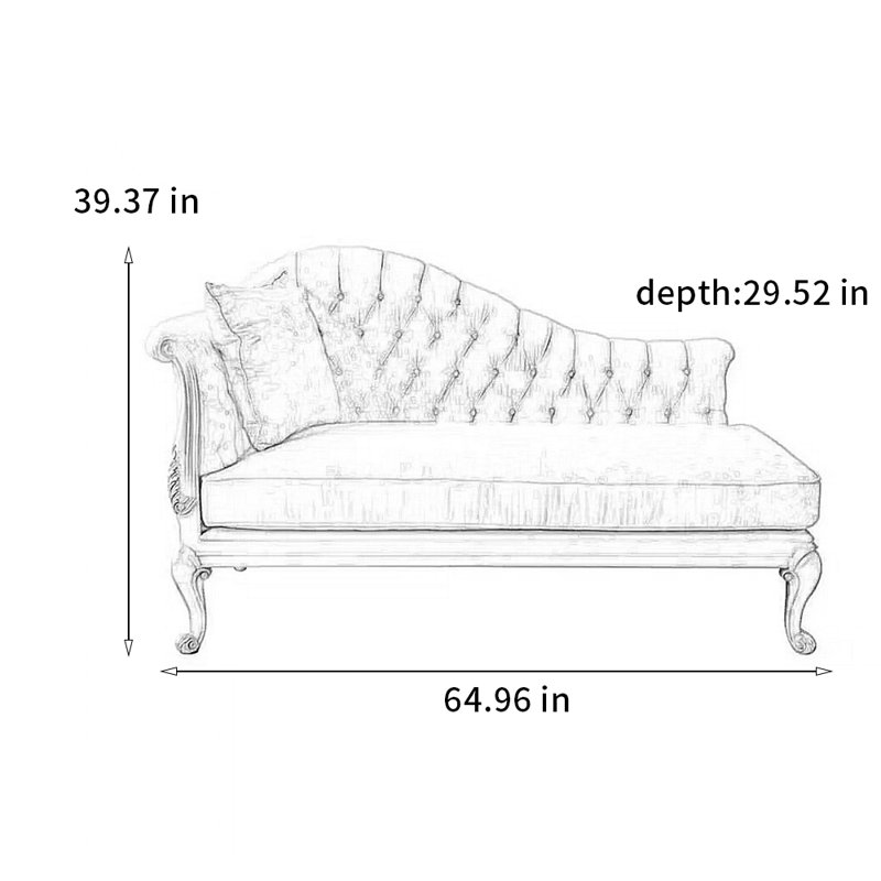 Chaise chaleureuse en bois massif de haute qualité, Orienté à gauche (vu de face)