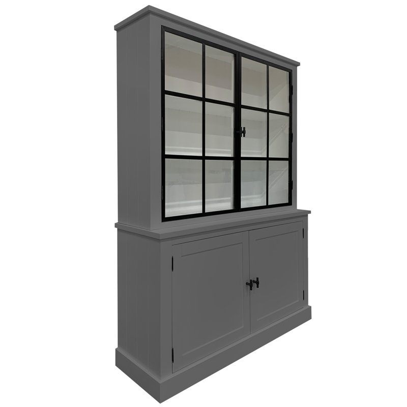 Avangelia Display Cabinet, Mouse Grey