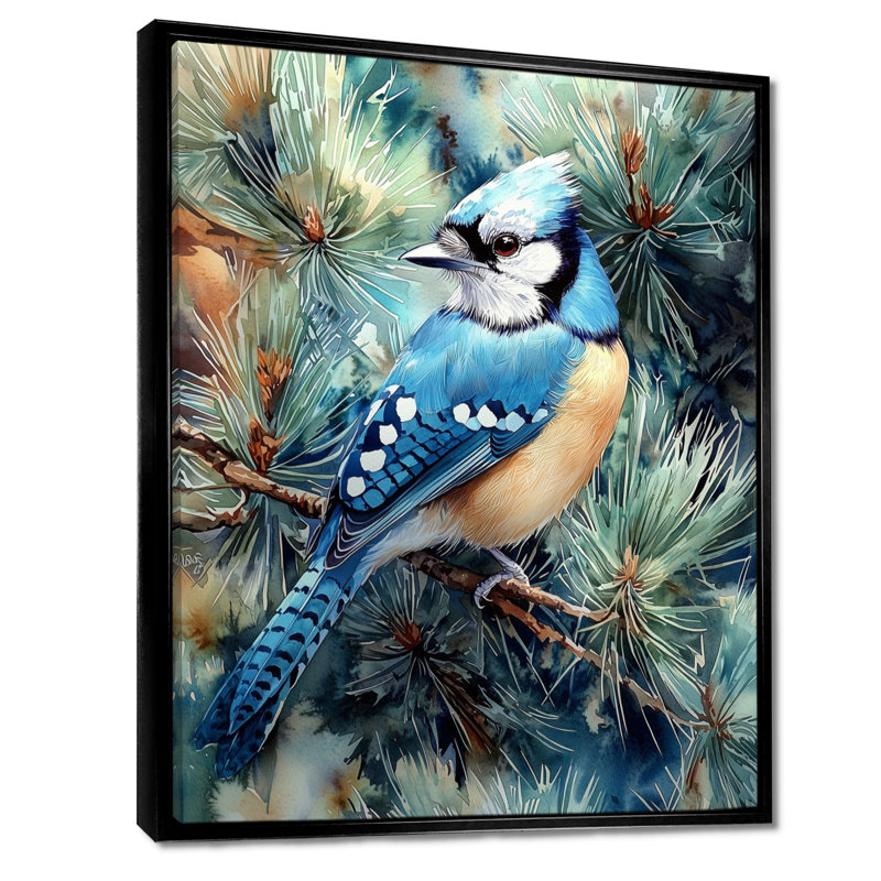 Wetherby - oiseau, art mural, Noir, Reproduction encadrée sans passe-partout, H 20 po x l 12 po