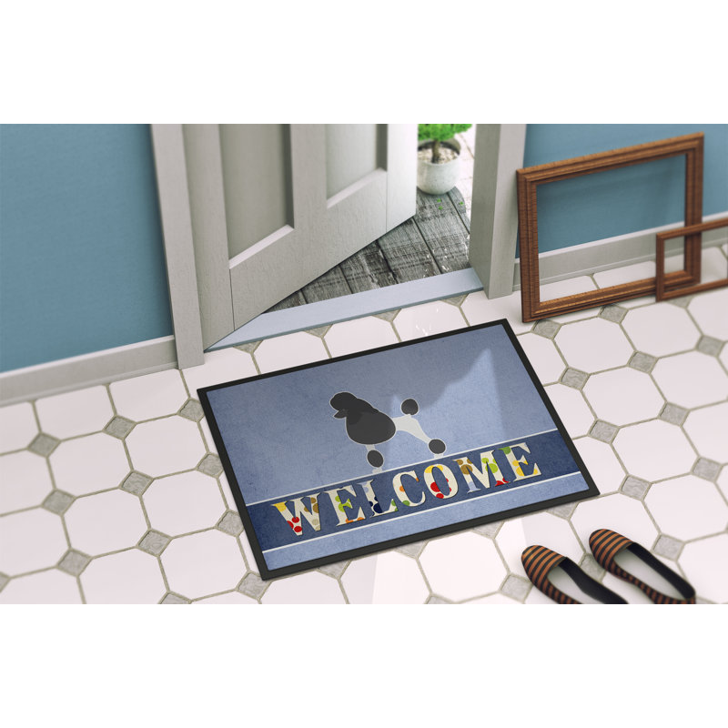 Caniche intérieur/extérieur 36 po x 24 po tapis de porte extérieur antidérapant