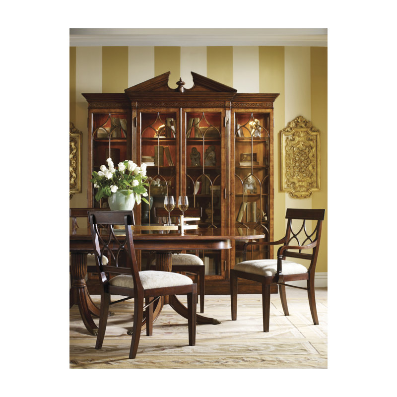 Windsor Solid Wood Lighted Curio Cabinet