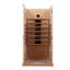 Belfry Bathroom Pondella 1 - Person Bluetooth Compatible FAR Infrared Sauna with Remote Control in Hemlock