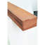 Étagère murale flottante en bois rustique de 72 po pour la construction solide de la maison, support de suspension invisible, 50 charges et aspect élégant