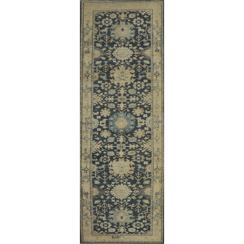 Tapis de couloir oriental Oushak 3 x 11