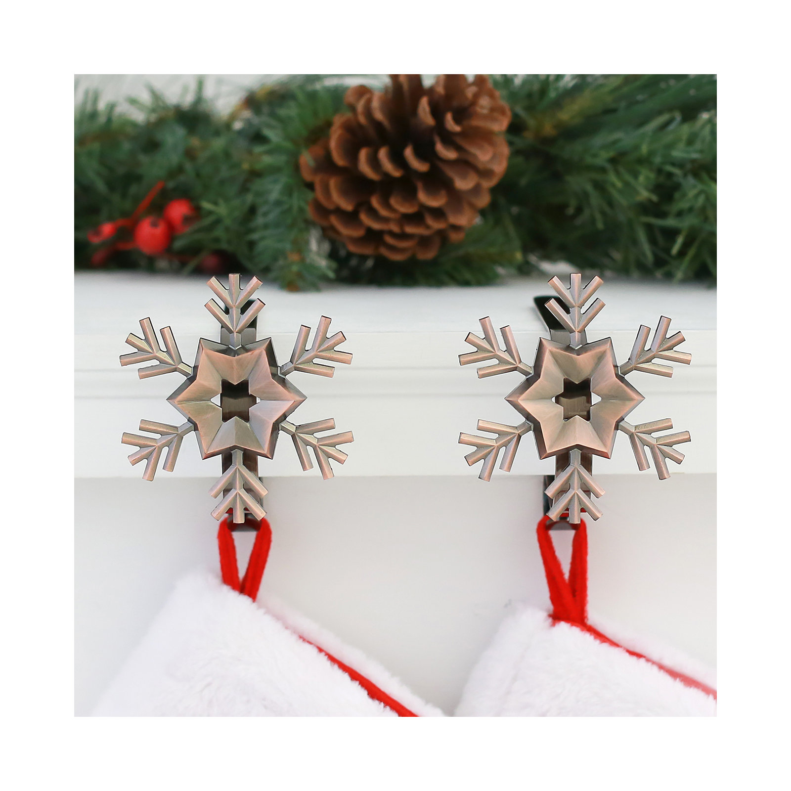 Original MantleClips™ Stocking Holder, Oil Rubbed Bronze
