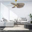 Alessandra Tropical - Five Blade Ceiling Fan - Integrated LED -Matte Black Finish -Light Blue Blades-968185005-968184998