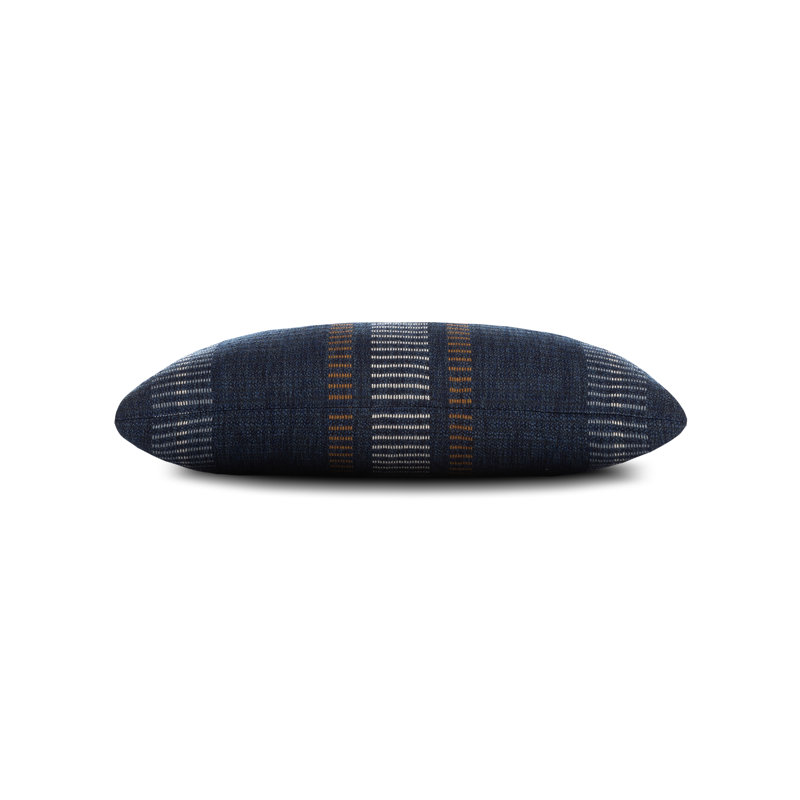Transportive Journey Outdoor Rectangular Performance Pillow Cover & Insert, Polyester, Indigo Striped