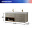 Meuble-lavabo double 60 po avec dessus en quartz-448345138