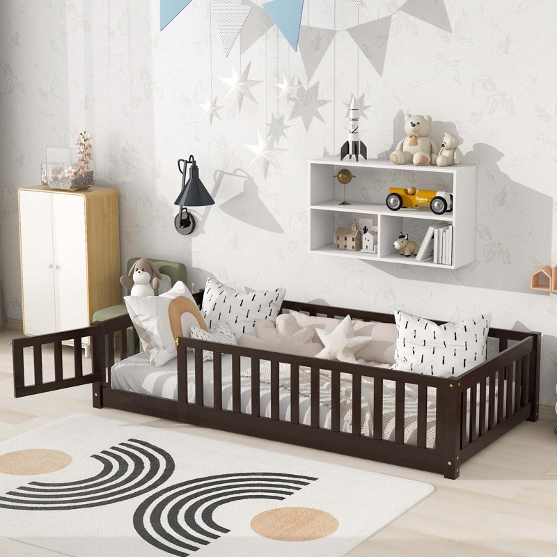 Lit plateforme Kaydance, Simple, Espresso