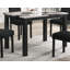 Chaises capitonnées moelleuses 5 pièces brun