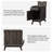 Alingtons 24.4" End Table - Storage Nightstand with Built-In Outlets-74338350