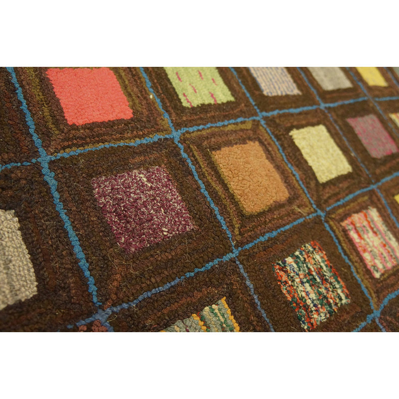 Tapis crocheté ovale American