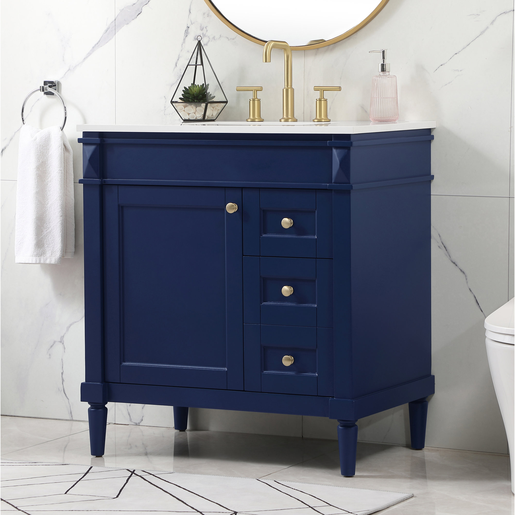 Readington 32'' Single Bathroom Vanity, Blue