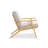 Cue Lounge Chair White Natural Oak-1158745049