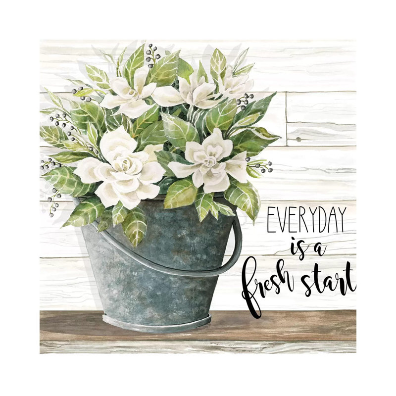 Everyday Is A Fresh Start by Cindy Jacobs - Wrapped Canvas Print, 93.98 cm H x 93.98 cm W x 1.91 cm D