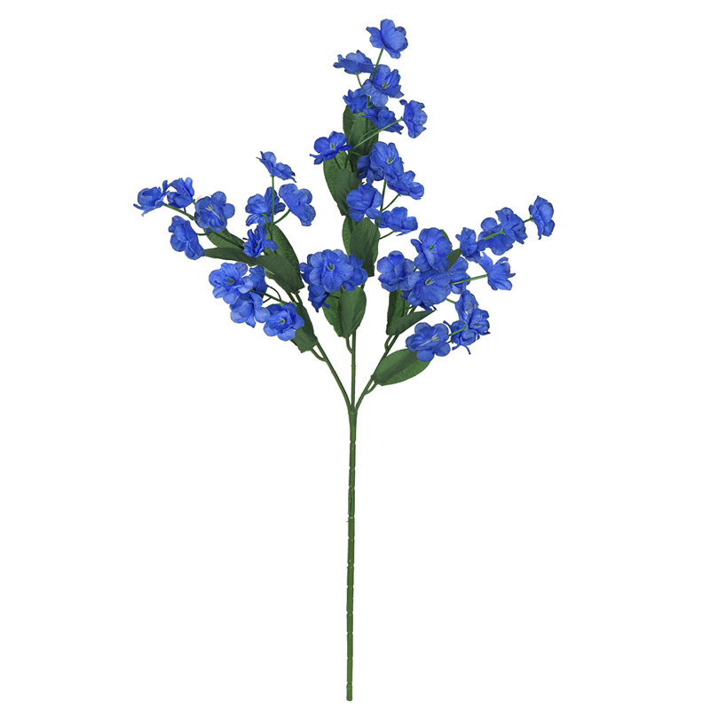 Tige de fleur artificielle Gipsophila, Bleu royal