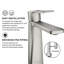 Robinet pour salle de bain à poignée simple avec drain-89221637