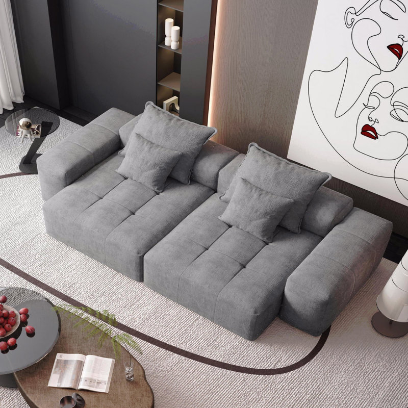 Canapé modulaire surdimensionné Modern, Gris