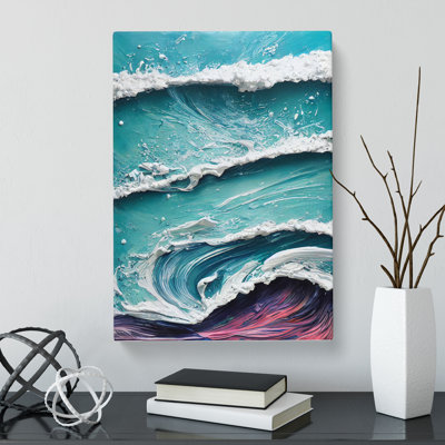 CAN-V0523-197X Beach Pouring - Wrapped Canvas Print