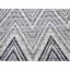 Tapis oriental en laine texturée à motif de chevrons gris et bleu 11 pi 10 po x 15 pi Sh66387