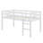 Twin Elevated Loft Bed With Ladder And Strengthened Slat Bed Base-1774588887