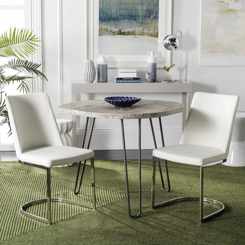 Chaise d'appoint Lettica, Blanc