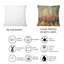 Coussin blanc à motif de forêt d'automne dense Dense-661502226