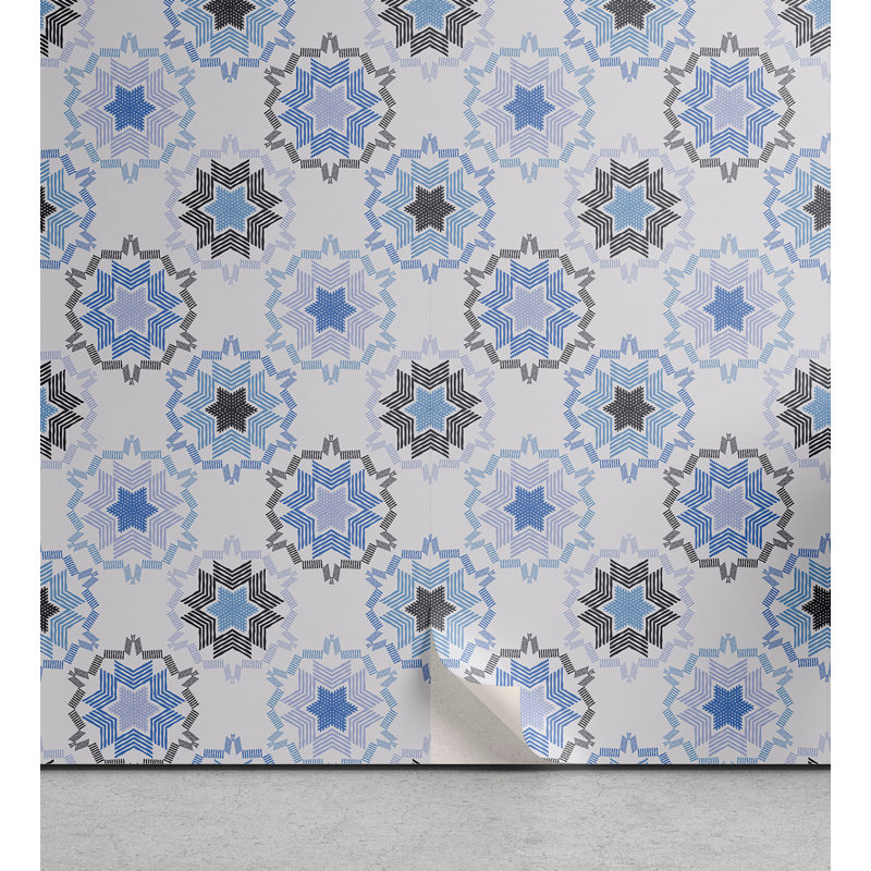 Rouleau de papier peint adhésif Ilwaad, L 13 po x L 100 po