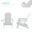 Chaise Adirondack pliante en plastique Shubhika-845593939