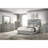 Pierce Grey High Gloss Eastern King LED Panel Bed