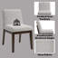 Chaise d'appoint en lin (ensemble de 2)