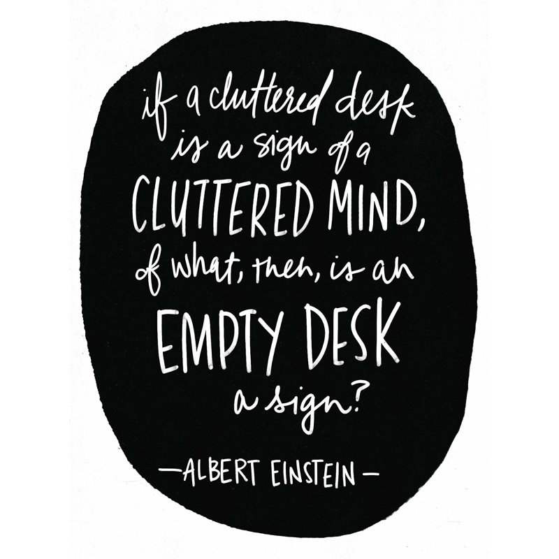 Einstein Quote - Toile tendue, art textuel, H 16 po x l 12 po