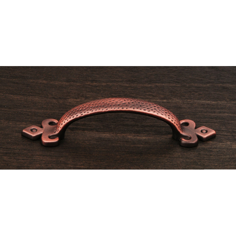 Poignée de cou 3 "Divet Indent, Distressed Copper
