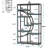 Versatile Display Shelves,Freestanding Bookshelf,Geometric Design Bookcase-2080326904