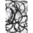 Abstract Curly Lines - Framed Canvas Art for Home Decor