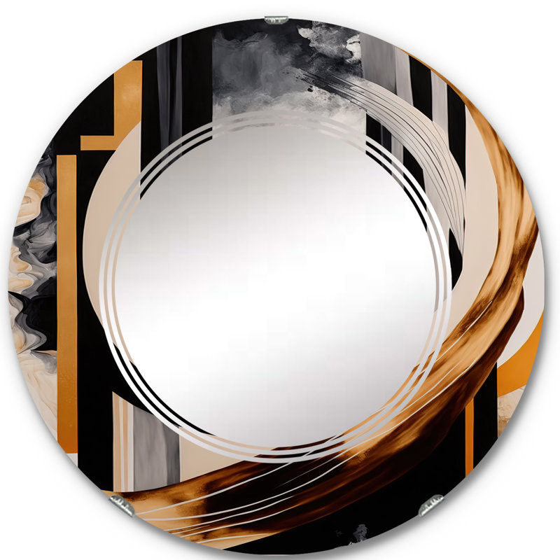 Postema Gold Touch Art Deco I - Miroir mural moderne, 24 po x 24 po