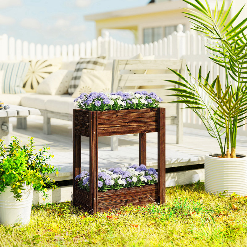 Wood Raised Garden Bed