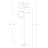 Liam 74 in. Mid-Century Modern 3-Light LED Floor Lamp with Fabric Drum Shades-62954080