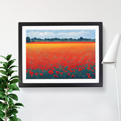 Fantastic Poppy Field Flowers - Single Picture Frame Painting