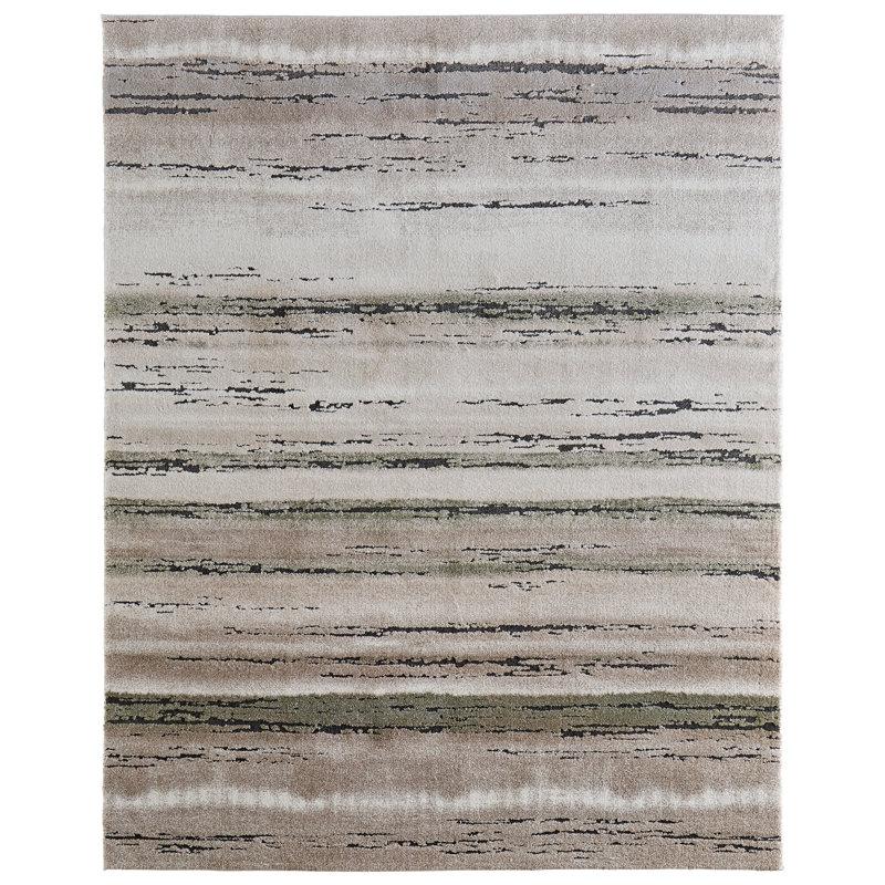 Tapis moderne à rayures Odera, Rectangulaire 2 pi x 3 pi