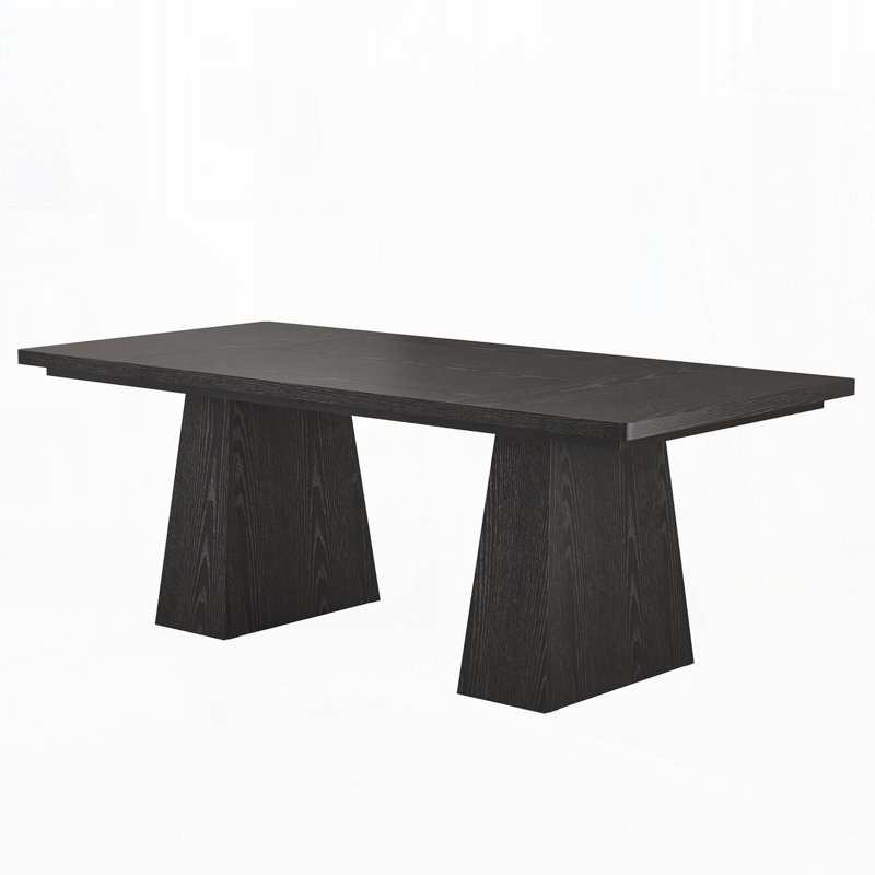 63-Inch Executive Desk, Large Office Computer Desk with Double Pedestal, Black, 29.53" H x 62.99" W x 31.1" D