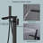 1 Handle Floor Clawfoot Tub Faucet with Diverter